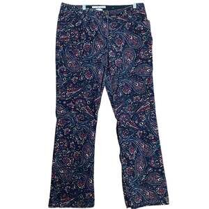Vintage Tommy Hilfiger Womens Jeans Multi Paisley Corduroy Bootcut Stretch 16